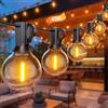 BokiHuk Luci da Esterno 45M, G40 Catena Lampadine Esterno con 75+2 Lampadine, Lmpermeabile Catena Luminosa per Terrazza Giardino Festa Matrimonio, Natale, Gazebo