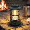 Aigostar Lanterna da Campeggio Ricaricabile Vintage Portatile, Luminosità Regolabile, 200LM 3000K, Ricarica Rapida USB, Impermeable IP44, per Campeggio, Escursionismo, Pesca, Emergenza
