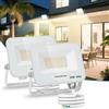 Aigostar Faretto LED da Esterno 20W, 1650LM, Faretti LED Esterno Naturale 4000K, Luce di Sicurezza Impermeabile IP65, Per Giardino, Cortile, Garage, Corridoio, Confezione da 2