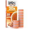 Udivita 20 Capsule Deumidificanti per Apparecchi Acustici UdiDry Caps 5g 31mm Anti Umidità con Indicatore di Colore - Capsule Essiccanti Assorbi Umidità con Gel di Silice di Alta Qualità per Asciugatura