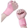 URAQT Tutore Polso, 2 Pezzi Fascia da Polso Supporto Polso, Tutore Tunnel Carpale per Sindrome del Tunnel Carpale, Artrite, Tendinite, Frattura e Distorsione del Polso, Fasce da polso sx e dx (Rosa)