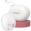Momcozy M6 Tiralatte Elettrico Indossabile Mani Libere 24mm, 1 Pezzo,Grigio