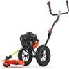 FUXTEC Decespugliatore a scoppio su ruote FX-FSR152 - 2 tempi raffreddato ad aria - Ruote pneumatiche 32 cm - Testa filo 3 mm professionale - Easy Starter - Controllo velocità