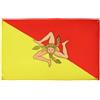 AZ FLAG Bandiera Sicilia 150x90 cm Siciliana Poliestere Leggero 4 Occhielli