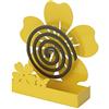 Baroni Home Porta Zampirone in Metallo Fiore Giallo, Portazampirone da interno o da esterno 17x5x18cm