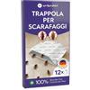 Wolkenfeld 12 Trappole Scarafaggi e Blatte da Interno - Esca Naturale Adesiva per Disinfestazione Casa - Alternativa a Gel Scarafaggi, Spray e Veleno Blatte - Made in Germany