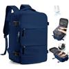SZLX Zaino Ryanair 40x30x20 Sottovuoto con Pompa Zaino Ryanair 40x20x25 Donna Zaino da Viaggio Wizzair Bagaglio a Mano Uomo per Laptop da 14 Pollici Borse da Cabina 45x36x20 Easyjet con Porta Scarpe