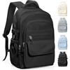HYC00 Zaino Scuola Media Ragazza Zaino Scuola Superiore Zaini Università Donna Impermeabile Zaini Laptop 14 Pollici, Leggero College Bag for Girls Casual Daypacks Zainetto Unisex Travel Backpack,Nero
