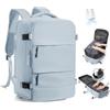 SZLX Zaino Ryanair 40x30x20 Sottovuoto con Pompa Zaino Ryanair 40x20x25 Donna Zaino da Viaggio Wizzair Bagaglio a Mano Uomo per Laptop da 14 Pollici Borse da Cabina 45x36x20 Easyjet con Porta Scarpe