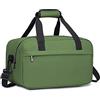KONO 35x20x20cm Borsa da Viaggio Leggero Palestra Borsone da Viaggio con Tracolla (Verde)