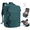 SZLX Zaino Ryanair 40x30x20 Sottovuoto con Pompa Zaino Ryanair 40x20x25 Donna Zaino da Viaggio Wizzair Bagaglio a Mano Uomo per Laptop da 14 Pollici Borse da Cabina 45x36x20 Easyjet con Porta Scarpe