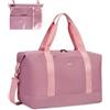 ECOHUB Bagaglio a Mano Easyjet 45x36x20, 30L Borsa Pieghevole da Viaggio, Borsone Palestra Uomo Donna con Tasca Impermeabile, borsa sportiva grande, Borse Aereo, Brevetto Pendente(Rosa)