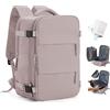 HPLQQ Zaino Ryanair 40x30x20 Sottovuoto Bagaglio a Mano Donna Zaino da Viaggio 40x30x20 Wizzair Borse da Cabina per Easyjet Uomo per Laptop 14 Pollici Trekking Casual Daypack,H05-Rosa Viola