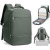 HPLQQ Zaino Ryanair 40x20x25 Zaino da Viaggio Aereo Bagaglio a Mano 20L Borsa da Cabina 40x30x20 per Uomo e Donna Lavoro e Scuola Trekking Casual Daypack Impermeabile per laptop 14",C-Verde militare