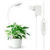 SANSI Lampada per Coltivazione da Interno, Spettro Completo con Clip per Piante, Lampada LED per Coltivazione con 4 Luminosità, Timer 3/6/12ore per Piante Piccole, Bianco 10W 1 confezione