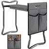 Outsunny Sedia Inginocchiatoio Pieghevole 58x28x49 cm Grigio e Nero