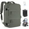 SZLX Zaino Ryanair 40x30x20 Sottovuoto con Pompa Zaino Ryanair 40x20x25 Donna Zaino da Viaggio Wizzair Bagaglio a Mano Uomo per Laptop da 14 Pollici Borse da Cabina 45x36x20 Easyjet con Porta Scarpe