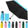 Vicloon Mini Ombrello Pieghevoli, Ombrello Pieghevole Color Cielo Portatile Ombrello da Viaggio Pioggia e Sole Antivento Ombrello Portatile per Uomo e Donna (Cielo Blu)