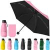 Vicloon Mini Ombrello Pieghevoli, Antivento Portatile da Viaggio Pioggia e Sole per Uomo e Donna (Rosa)