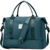 HPLQQ Grande Borsone da Viaggio Donna Bagaglio a Mano, Borsa Sportiva Borsone da Palestra con Scomparto per le Scarpe, Borsa da Weekend, Ospedale Parto, Danza, 50L,A03-Blu Pavone
