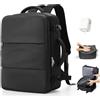 BJLFS Zaino Ryanair 40x30x20 Sottovuoto con pompa Zaino da Viaggio aereo Cabina 40x30x20 Impermeabile Bagaglio a Mano Wizzair Sottovuoto Borse da Cabina per Easyjet 45x36x20 Zaino Airback Donna