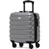 Flight Knight Valigie Rigide in ABS Leggere a 4 Ruote - Bagaglio a Mano Approvato per Oltre 100 Compagnie Aeree Come British Airways, Ryanair E Easyjet, Valigia Da Cabina 45x36x20cm