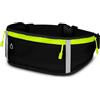 ONEFLOW Active Pro - Cintura da corsa per Honor con 3 scomparti, traspirante, per sport, per jogging, cellulare, marsupio, impermeabile, Massimo nero, Honor 200, Utility