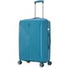 CELIMS - Valigia Media in Polipropilene 65 cm 20 kg | Trolley Rigido con Serratura TSA | 8 Ruote Girevoli 360° | Leggera Capiente Viaggio | Impermeabile | Blu