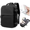 HPLQQ Zaino Ryanair 40x30x20 Sottovuoto Bagaglio a Mano Donna Zaino da Viaggio 40x30x20 Wizzair Borse da Cabina per Easyjet Uomo per Laptop 14 Pollici Trekking Casual Daypack,C01-Nero