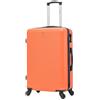 CELIMS - Valigia Media 20 kg Rigida Arancione Leggera | Valigia da Stiva 65cm Donna | Lucchetto Integrato | ABS | Trolley Medio 65cm con 4 Ruote