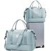 SEAFEW Borsone da Viaggio,Bagaglio a Mano Easyjet Borsa da Viaggio con Scomparto per le Scarpe, Borsa da Cabina per Easyjet Borsa Sportiva Borsone da Palestra da Weekend,F6-Blu