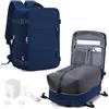 HPLQQ Zaino 40x30x20 per Ryanair Zaino Sottovuoto da Viaggio con Pompa