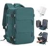 HPLQQ Zaino Ryanair 40x30x20 Sottovuoto Bagaglio a Mano Donna Zaino da Viaggio 40x30x20 Wizzair Borse da Cabina per Easyjet Uomo per Laptop 14 Pollici Trekking Casual Daypack,H04-Blu Pavone