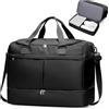 SEAFEW Borsone da Viaggio Extra Grande 45L, Bagaglio a Mano Borsa da Viaggio con Scomparto per le Scarpe, Borsa Sportiva Borsone da Palestra da Weekend,H01-Nero