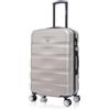 CELIMS - Valigia Media 20 kg Rigida Champagne Leggera | Valigia da Stiva 65cm Donna | Lucchetto Integrato | ABS | Trolley Medio 65cm con 4 Ruote