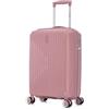 CELIMS - Bagaglio a Mano in Polipropilene 55 cm | Valigia da Cabina | Trolley da Cabina 55 cm | Lucchetto TSA | 8 ruote a 360° | Rosa