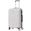 CELIMS - Valigia Media 20 kg Rigida Grigio Leggera | Valigia da Stiva 65cm Donna | Lucchetto Integrato | ABS | Trolley Medio 65cm con 4 Ruote