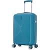CELIMS - Valigia bagaglio a mano 55x40x20 in Polipropilene | Lucchetto TSA | Trolley Cabina | Trolley Bagaglio a Mano 55x40x20 | Valigia Rigida Piccola | Blu