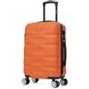 CELIMS - Valigia Bagaglio a Mano Arancione Approvata da Oltre 100 Compagnie Aeree | Ultra Leggera e Rigida | Trolley Bagaglio a Mano 55x40x20 | Valigia Cabina