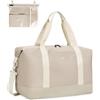 ECOHUB Bagaglio a Mano Easyjet 45x36x20, 30L Borsa Pieghevole da Viaggio, Borsone Palestra Uomo Donna con Tasca Impermeabile, borsa sportiva grande, Borse Aereo, Brevetto Pendente(Beige)