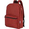 Baroni Home Zaino a Spalla Foderato con Braccioli Regolabili e Manico, Borsa Unisex da Viaggio, Scuola, Vacanza Capiente con Tasca Frontale, 20L,10X46X39 cm, Rosso