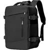HPLQQ Zaino Ryanair 40x30x20 Zaino Sottovuoto da Viaggio con Pompa Aereo Bagaglio a Mano Borsa da Cabina per Uomo e Donna Lavoro e Scuola Casual Daypack Impermeabile per laptop 14",G-Nero