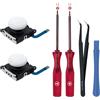 Tolesum Switch Joycon 3D Joystick Analogico Kit di Riparazione per NS Switch/Switch OLED Joy-Con/Switch Lite Controller con Strumenti di Riparazione-Bianco-Non compatibile con NS Switch 2.