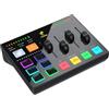 TONOR Gaming Mixer Audio PC, Mixer RGB con Canale XLR e 6,35 mm per Streaming, Podcast, Registrazione, Interfaccia Audio per TikTok, Youtube, Twitch, Controllo del Volume Individuale, Pulsante Mute