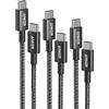 Anker Cavo USB C, 100W 333 Cavo USB Type-c, Potenza di Ricarica Rapida Adatta per iPhone 17/17 Plus/17 Pro/17 Pro MaxMacBook Pro 2024, iPad Pro 2024, iPad Air 4, Galaxy S21, Pixel, Switch (1m+1,8m+3m)