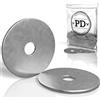 PD® Rondelle corpo M10 x 40 (rondelle ad alette) | Rondelles in acciaio inox A2 V2A | Rondelle acciaio inox Spessori con diametro esterno extra large | 25 pezzi