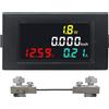 KETOTEK Amperometro Voltmetro da Pannello DC 14-600V 100A con 100A Shunt, Digitale LCD Misuratore di Corrente di Tensione 4 in 1 Volt Amp Watt Meter Misuratore di Potenza