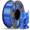 ANYCUBIC PLA Silk Filamento 1,75 mm per Stampante 3D, Lucentezza Controllabile, Texture Silk, Colori Magnifici, Blu 1KG