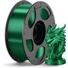 ANYCUBIC PLA Silk Filamento 1,75 mm per Stampante 3D, Lucentezza Controllabile, Texture Silk, Colori Magnifici, Natale Verde 1KG