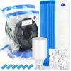 Aolso 30 Sacchetti Sottovuoto per Filamenti 3D, 30 x 34 cm Riutilizzabile Sacchetti Sigillati Sottovuoto con Pompa automatica, 48 Essiccante, 6 Clip, Resistente All'umidità e Alla Polvere.